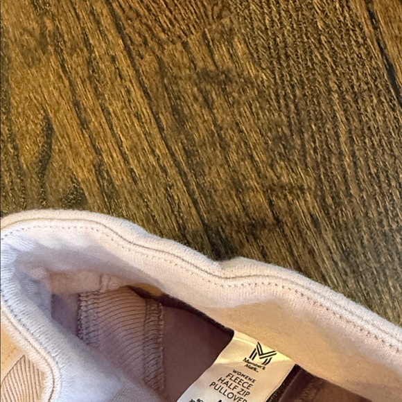 Members Mark Scuba Baby pink Quarter-Zip Pullover medium - Picture 6 of 6